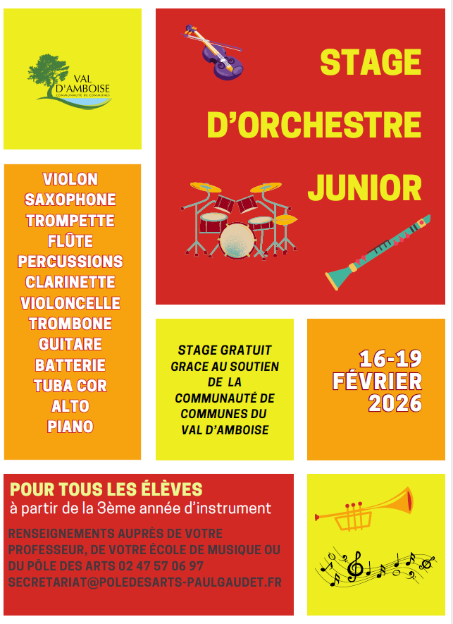 Stage d&rsquo;orchestre junior